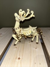 White Reindeer With Gold Accent