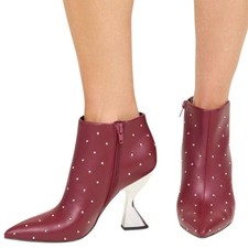 Katy Perry Womens The Laterr High Bootie Cranberry Ankle Fashion Boots Size 10M