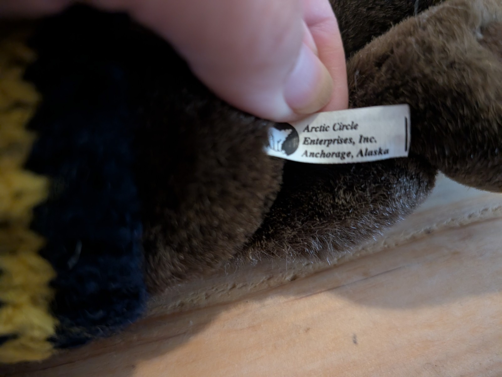 Alaska Moose Plush Stuffed Animal W/ Knit Sweater Artic Circle Enterprises Brown