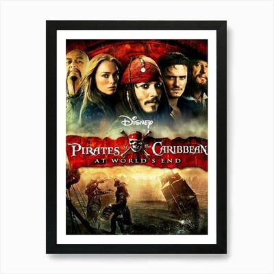 Fluch der Karibik bei der Welt gerahmtes Wandbild Poster Leinwanddruck Bild