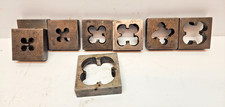 Lot of GTD Greenfield 2-3/8" Square Dies 1/8", 1/4”, 1/2", 3/4",  1”, 1-1/2" NPT