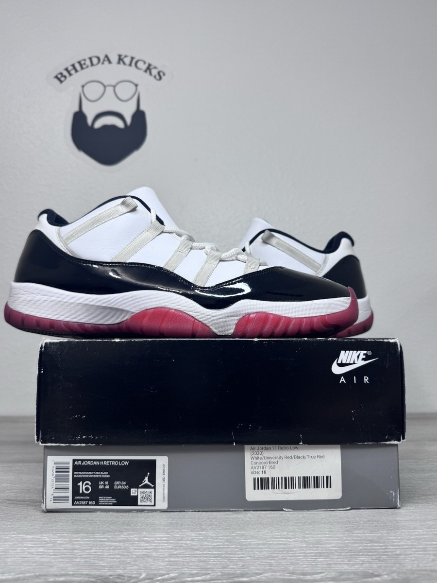 Size 16 - Jordan 11 Retro Low Concord Bred AV2187-160 Men's