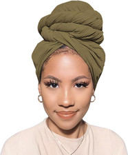 Head Wraps for Black Women African Head Wrap Lightweight for Women Long Plain Tu