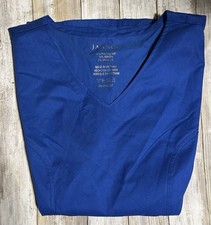 NWT Jaanuu Women s Tulip Sleeve Scrub Top. Royal Blue Size Large