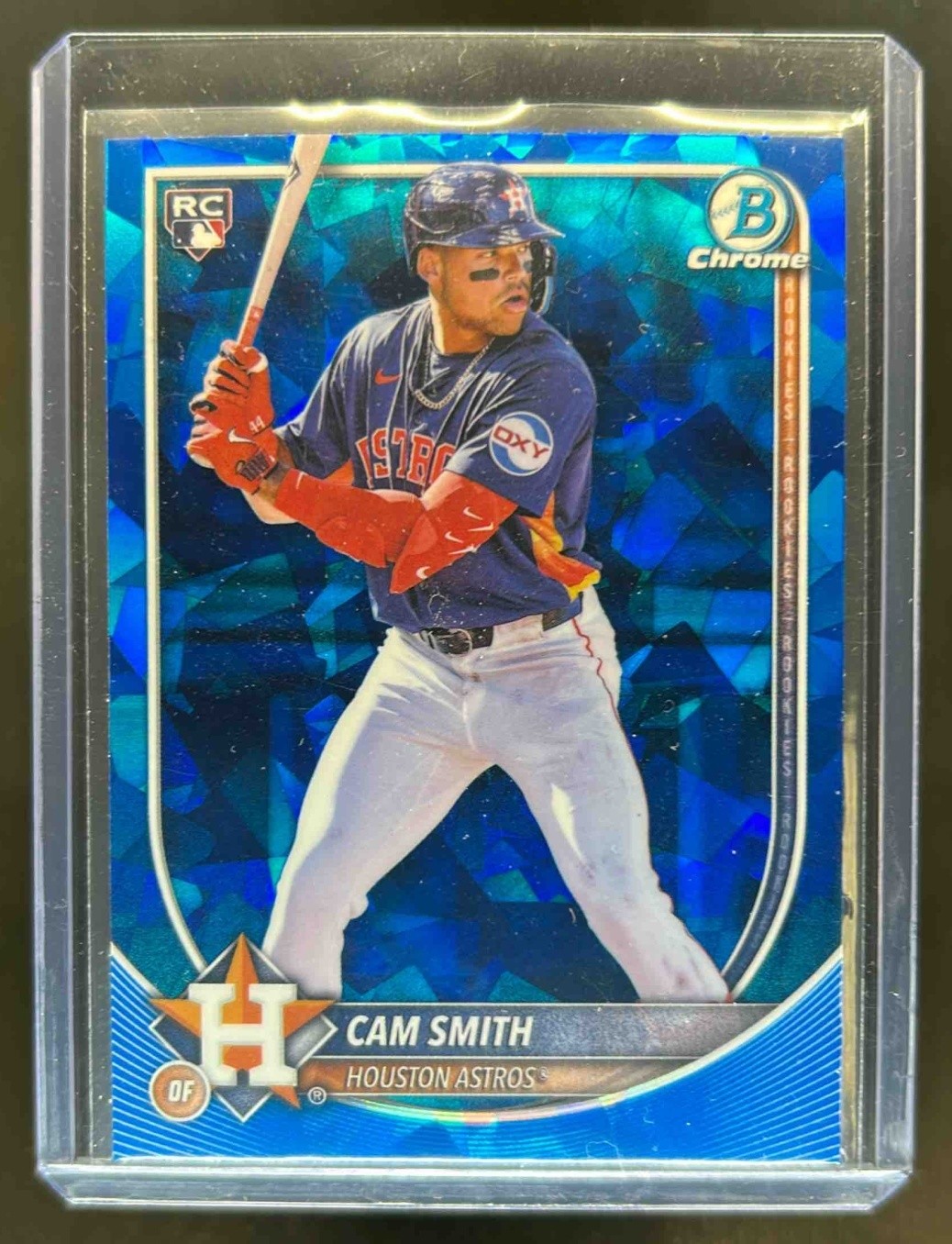 2025 Bowman Chrome Sapphire Cam Smith RC Rookie #77 Astros