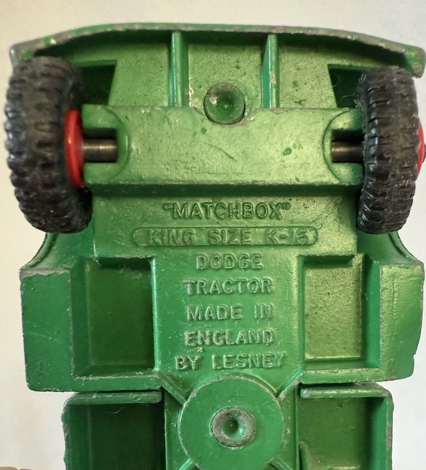 Lesney Matchbox King Size K-16 Dodge Tractor With Twin Tippers Diecast Truck Toy - Image 4 of 4