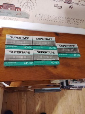 Lot of  5 Realistic HD 90  Blank Audio Cassettes High Bias Type II Sealed 