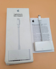 Genuine Apple Lightning to VGA Adapter OEM MD825ZM/A iPhone iPad Open box