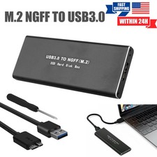 M.2 SATA SSD to USB 3.0 External SSD Reader Converter Adapter Enclosure New