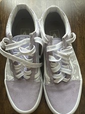 Vans Lace Up Classic Old Skool Sneakers Shoes Lavender 500714 Women s Size 6.5