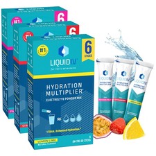 Liquid I V Hydration Sachets Lemon Lime Passion Fruit Strawberry Electrolyte