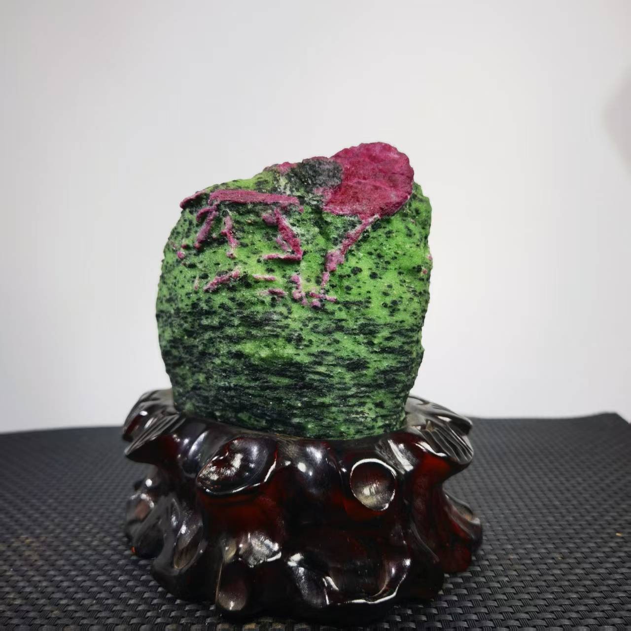 7.15LB Top Natural Zoisite Mineral Specimen Quartz Crystal Reiki Healing + stand