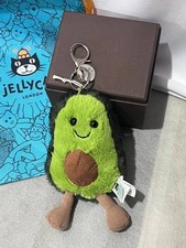 Jellycat Amuseables Avocado Bag Charm Plush Toy Pendant & Dust Bag Best Gift NWT