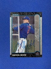 1999 Bowman Chrome #178 Kevin Witt Toronto Blue Jays Signed auto Autograph G’