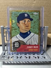 2022 Topps Chrome Platinum Anniversary Casey Mize GOLD TOILE REFRACTOR #D 32/50