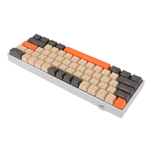 61 Key Mechanical Keyboard 60% Layout Red Switch RGB Backlit USB C Wired H GS - Picture 11 of 12