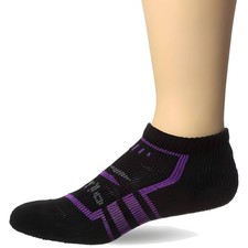 Thorlo Edge Low Cut Socks, Black/Very Berry - M