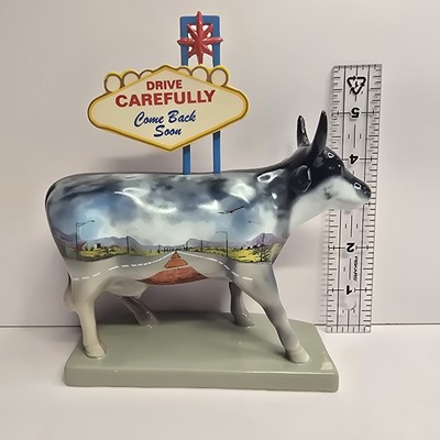 *限定* Welcome To Fabulous Las Vegas Cow Welcome to Fabulous Las Vegas Westland Giftware Cow Statue