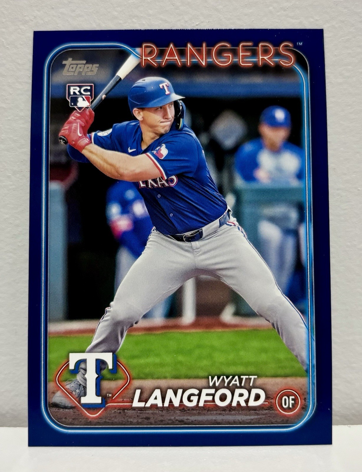 2024 Topps Update Series - Wyatt Langford #US151 Royal Blue (RC)