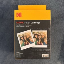 KODAK Instant Print 3"x 3" Cartridge 30 Sheets For Mini Shot 3 Camera
