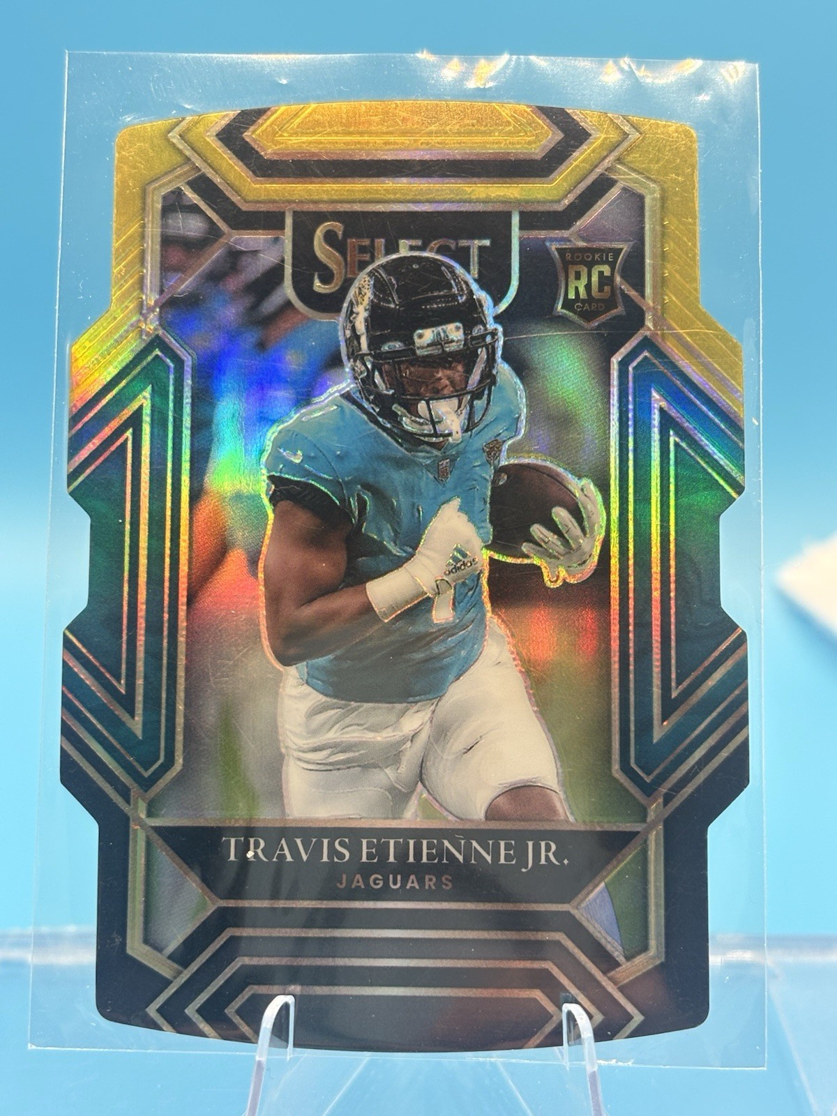 2021 Panini Select - Club Level Travis Etienne #254 Silver Prizm Die-Cut (RC)