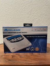 Midland WR-120 Emergency Weather Alert Radio Alarm Clock NOAA White New