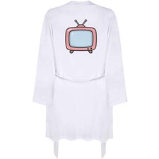 Small 'Cartoon Television' Adult Dressing Robe / Gown RO00131666 