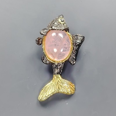 Unique jewelry Natural Morganite Pendant 925 Sterling Silver  /NP53166