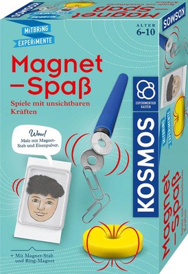 Magnet-Spaß | Male mit Magnet- Stab und Eisenpulver | Spiel | Brettspiel | 2022
