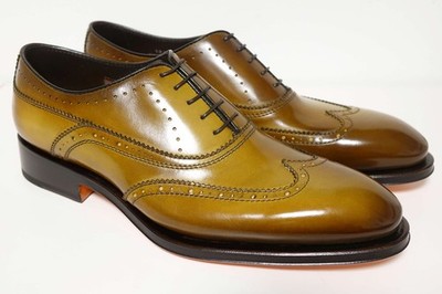 SANTONI Schuhe Herrenschuhe Businessschuhe - Gr. 8 (42) - NEU OVP