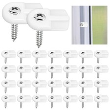 30 Pack Window Screen Clips, L 5766 Flush Window Screen Holder Clips with Scr...