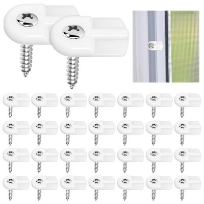 30 Pack Window Screen Clips, L 5766 Flush Window Screen Holder Clips with Scr...