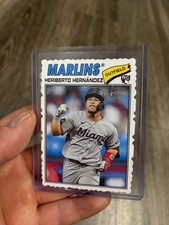 2026 Topps Heritage Deckle Heriberto Hernandez RC Miami Marlins #323 SP