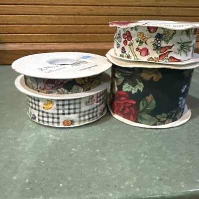Vintage Lion Ribbon Co. Winter Rose Produce Mini Fruit Tea Rose