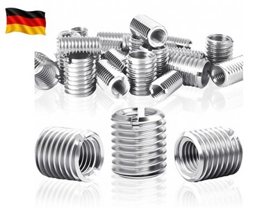Gewindeeinsatz M8 auf M6 x 12mm, 24 Stück gewindeadapter m8 m6, Edelstahl 