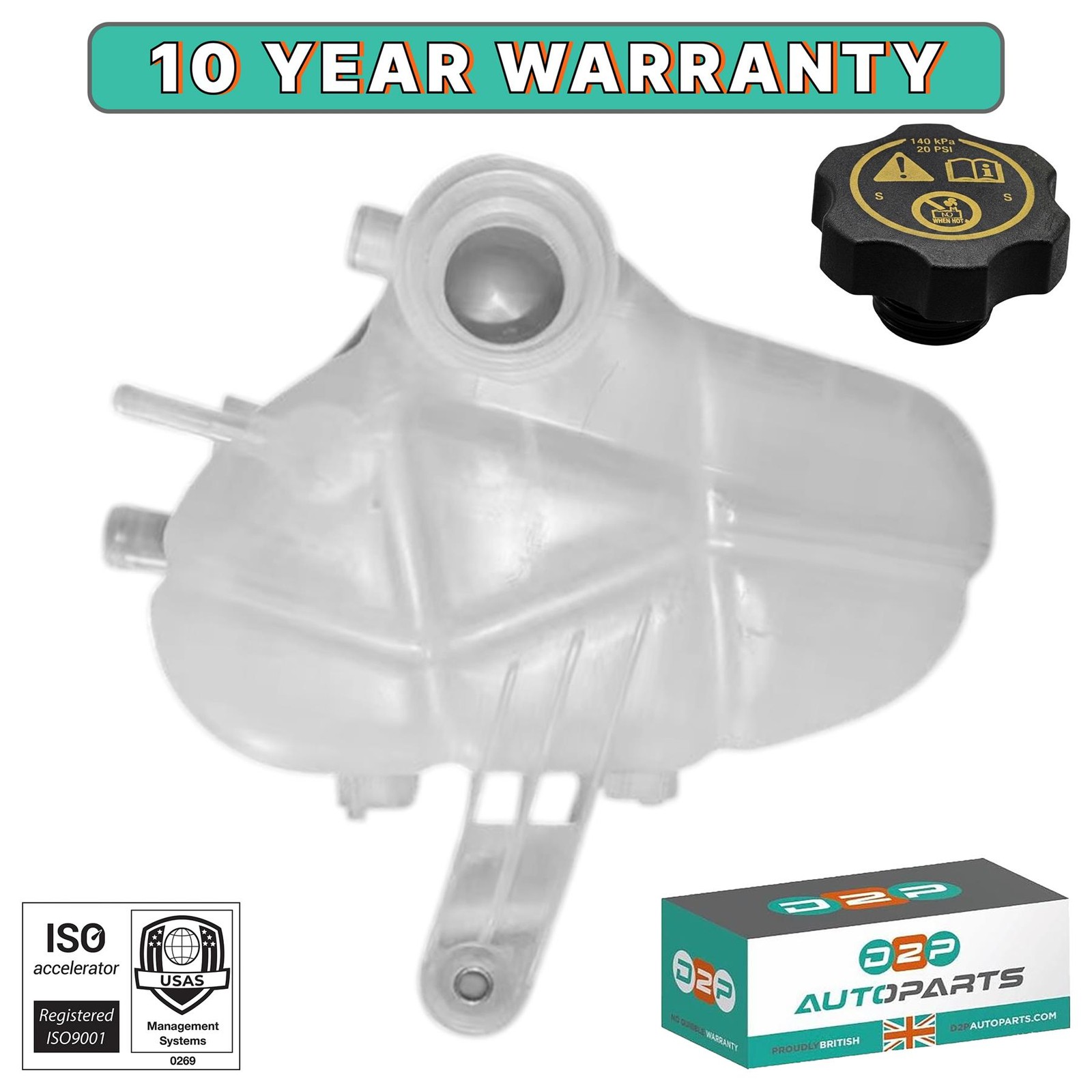 RADIATOR COOLANT EXPANSION HEADER TANK FOR VAUXHALL CORSA D 55702165 13312278