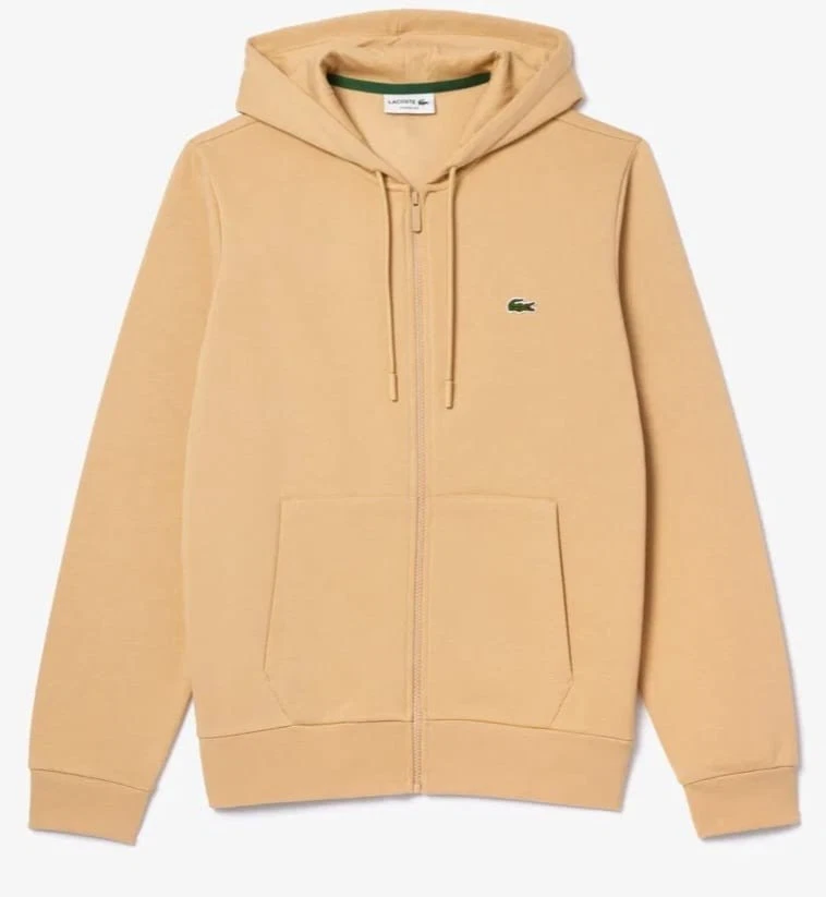 Lacoste Men Zip Up Fleece Hoodie clearance prices while stocks last
