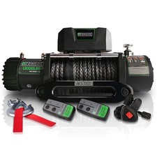 Stegodon 13000lbs Electric Winch 12v Synthetic Rope Towing Truck Trailer Offroad Stegodon 13000lbs Electric Winch 12v Synthetic Rope Towing Truck Trailer Offroad