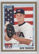2010 Bowman Draft Draft Picks Gold Nick Travieso #BDPP110 0b5