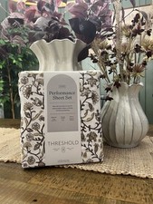 Queen 400 Thread Count Performance Sheet Set Cool Floral - Threshold NEW