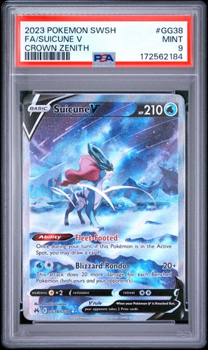Suicune V GG38 - Crown Zenith: Galarian Gallery Pokemon 2023
