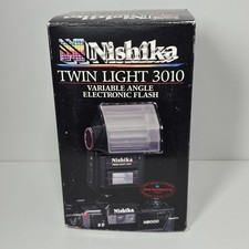 Nishika 3010 Twin Light Flash Dual Head Bounce/Direct For N8000 N9000 3D Camera