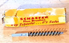 SCHAEFER Flue & Condenser Brass Brush 43616 5/8" DIAMETER NEW NOS  FREE SHIPPING
