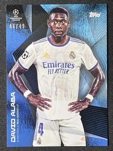 David Alaba /49 Topps 2021-22 Topps UCL Summer Signings Real Madrid