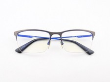 Diesel Eyeglasses, Frames Only, DL5347 009, 55-18-145, Metal, Gunmetal/Blue