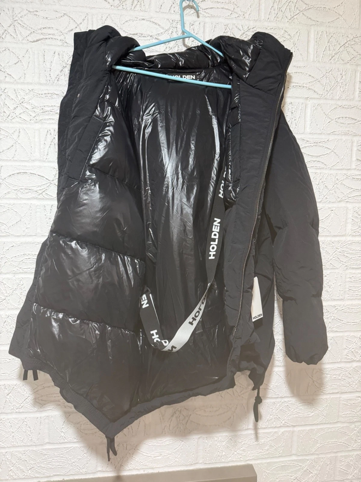 Holden Mens Long Down Parka Black Jacket Size XL - product detail image 6