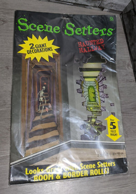 Scene Setters Haunted Hallway Halloween Wall Party Decor Prop Amscan Poster Art