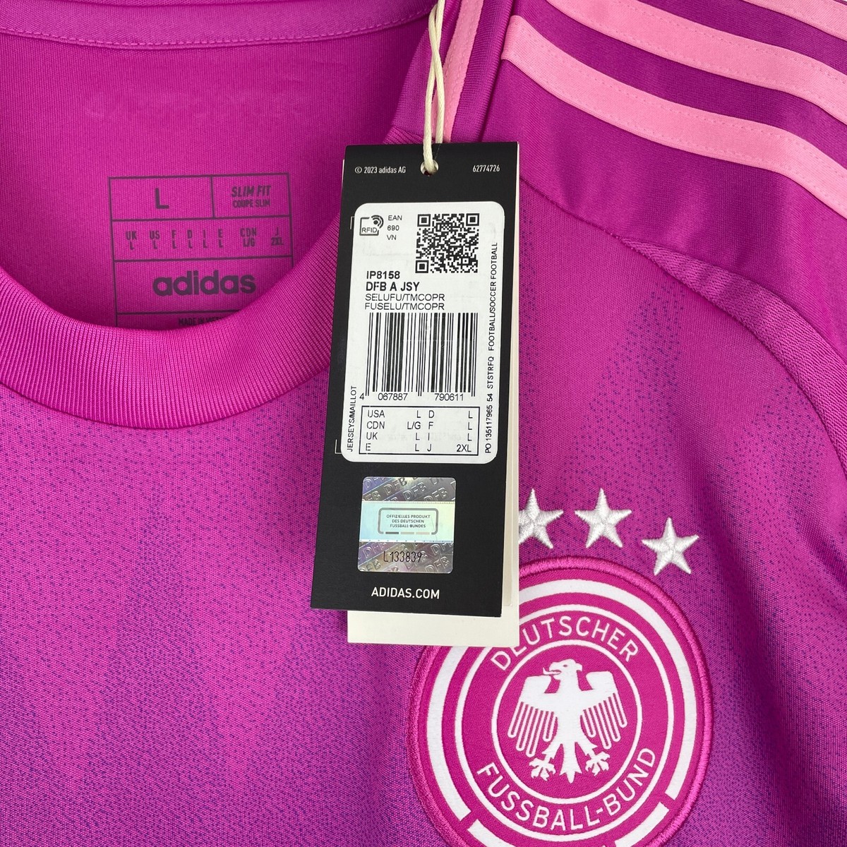Germany Euro 2024 Toni Kroos Away Shirt Adidas Pink Jersey