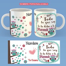 Tasse Maman Tout Ce Qui Suis Thé Je Dois - Prénom Personnalisé Jour de La Mère