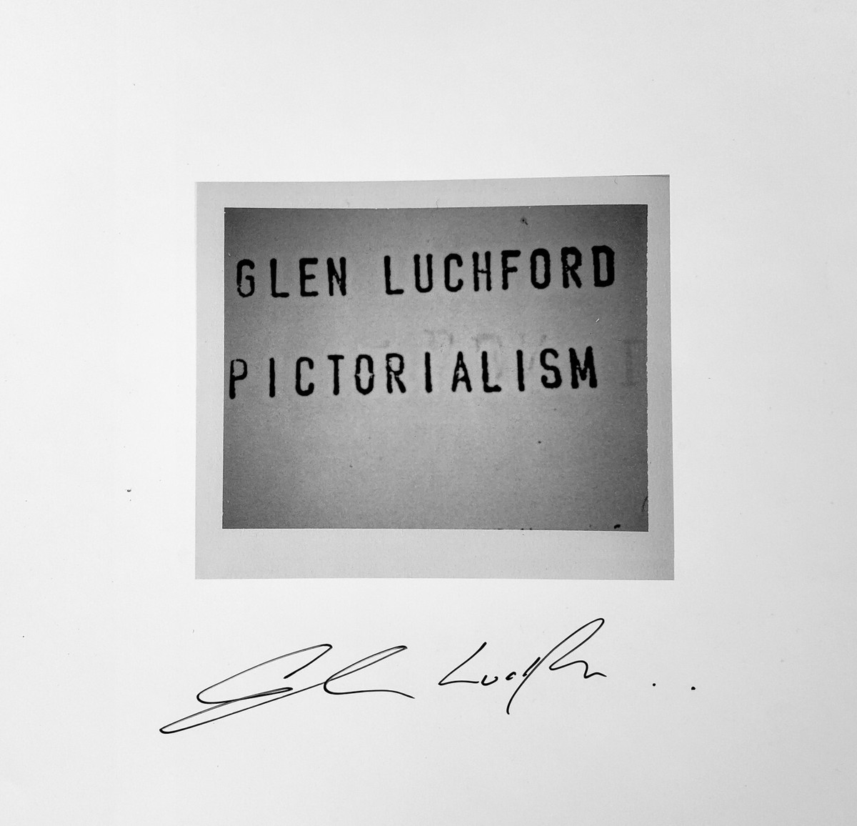 SIGNED Glen Luchford Pictorialism Fashion Photography Slipcase HC